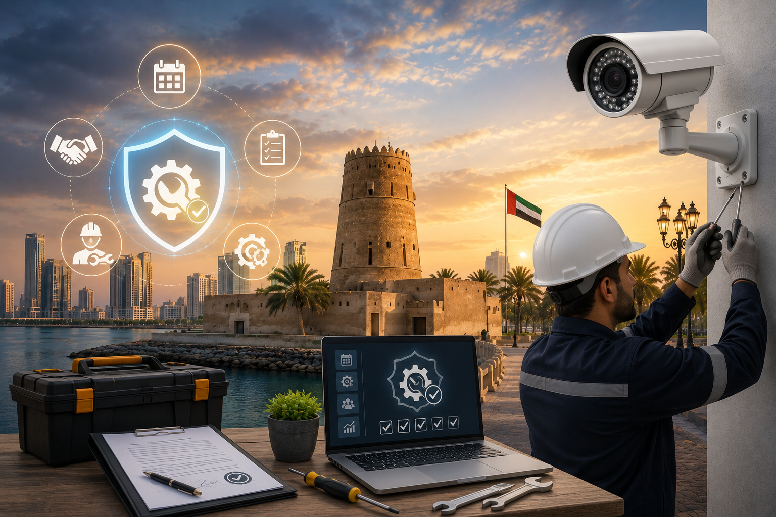 IT support team monitoring system health and network topology